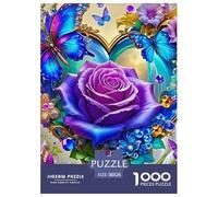 Rose 1000 Pièces Love Flower Puzzle Adulte Un Puzzle Difficile Jeu De Puzzle Pour Toute La Famille Divertissement Puzzles Classiques Pour Adultes Et Enfants À Partir De Activité Familiale Parfaite Déc