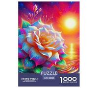 Rose 1000 Pièces Love Flower Puzzle Adulte Un Puzzle Difficile Jeu De Puzzle Pour Toute La Famille Divertissement Puzzles Classiques Pour Adultes Et Enfants À Partir De Activité Familiale Parfaite Déc