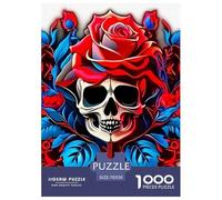 Rose 1000 Pièces Love Flower Puzzle Adulte Un Puzzle Difficile Jeu De Puzzle pour Toute La Famille Enfants Activité Familiale Parfaite Décoration De La Maison 70x50cm/1000pcs