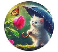 Rose 1000 Pièces Puzzle Circulaire 3D Haute définition Puzzles Classiques Puzzle Rond Créatif Difficile Impossiblepour Adultes De l'art De La Décoration Moderne 1000pcs (67.5x67.5cm)