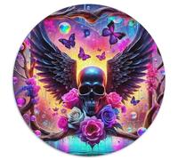 Rose 1000 Pièces Puzzle Circulaire 3D Haute définition Puzzles Classiques Puzzle Rond Créatif Difficile Impossiblepour Adultes Cadeaux 1000pcs (67.5x67.5cm)