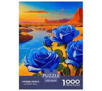 Rose 1000 Pièces Romantic Theme Puzzle Adulte Un Puzzle Difficile Jeu De Puzzle pour Toute La Famille Enfants Activité Familiale Parfaite Cadeaux pour Femmes Cadeaux pour Hommes 70x50cm/1000pcs