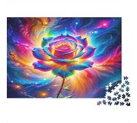Rose 1000Pcs Réutilisable pour Les Personnes Âgées Puzzle Intéressant Jeu de Famille Jeu de Fête 38x26cm/1000pc Qualité Supérieure Durable