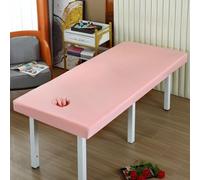 Rose,70x190cm/2.2x6.2ft,Massage Draps De Lit De Massage Draps Avec Trou De Visage,Complet Couvercle De Lavable Massage Tobe Ajusté Couvercle De Lit De Salon De Beauté