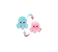 (Rose à bleu clair) Jouet pieuvre géante réversible