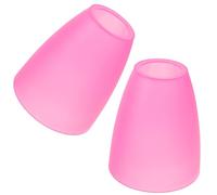 Rose Abat-jour Suspendre 2 Pièces en Plastique pour Lampe de Table | Couverture Légère, Structure Stable, Usage Intérieur, Style Moderne Délicat, Remplace un Ancien Accessoire