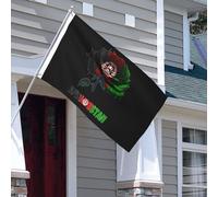 Rose Afghane D'Afghanistan Drapeau Décoratif Drapeau De Jardin Avec Œillets Garden Flag Pour Balcon Maison Fête 3X5Ft