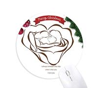 rose aime valentine croquis fuying peinture tapis de souris en caoutchouc de sapin de noël