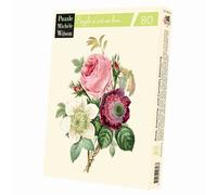 Rose, anémone et clématite de redouté