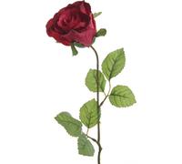 Rose artificielle avec tige 45cm Polyester - Fuchsia