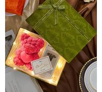 Rose Bear Candle Mould,3d Silicone Candle Moulds,Soap Moulds For Candle Making Soap Aromatherapy Home Decoration (White)