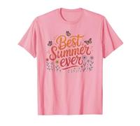 Rose Best Summer Ever Jardinage Vacances en famille Mon camp de natation T-Shirt