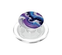 Rose Blanc Violet Flow Swirl PopSockets PopGrip pour MagSafe