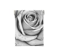 Rose Blanche Noire, Sac de Rangement pour Femmes, Portefeuille supérieur à Presser, Petit Porte-Monnaie, Pochette de Changement