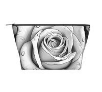 Rose Blanche Noire, Trousse de Toilette Trousse de Maquillage Sac à cosmétiques Trousse de Toilette de Voyage Portable