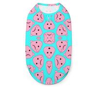 Rose Blob Poisson Animaux Chemise Gilet Mignon Chien débardeur Doux sans Manches T-Shirt pour Chiot Kitty Chats 2XL