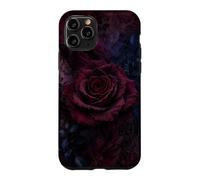 Rose Bordeaux avec parchemins Floraux foncés Coque pour iPhone 11 Pro