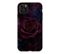 Rose Bordeaux avec parchemins Floraux foncés Coque pour iPhone 11 Pro Max