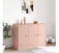 Rose Buffet de rangement - SOLOMOON - Commode salon - rose 99x39x73 cm - acier FR6825