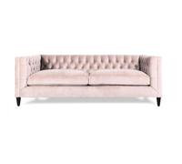 Rose Canapé trois places Tissu moderne Salon Design Canapés Nouveau Luxe Meubles Nouveau