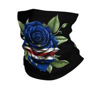 Rose Cap-Vert Drapeau Cap-Verdien Femme Homme Tour De Cou Anti-Solaire Bandana Séchage Rapide Écharpe Tube pour Cyclisme Été Voyage Marche