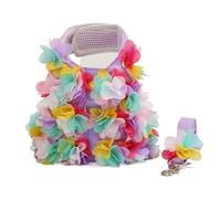 Rose Chien Animaux Gilet Chiot Laisse Harnais pour Chats Un Ensemble de Colliers pour Chiots Collier de Cou de Chien (2 S 0,5 2,5 KG)