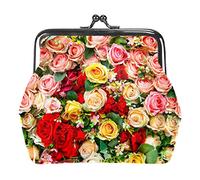 Rose Coin Purse Wallet Bag Change Pouch Gifts for Women Kids Girls Key Holder