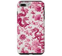 Rose Color Dragon French Toile De Jouy Preppy Floral Trendy Coque pour iPhone 7 Plus/8 Plus