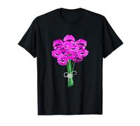 Rose Color Flower Kisses Pink Graphic T-Shirt