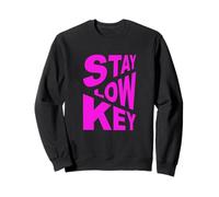Rose Color Stay Low-Key Pink Graphic Sweatshirt
