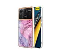 (Rose)compatible Xiaomi Poco X6 Pro 5G/ Redmi K70E 5G TPU Case Electroplating Edge Phone Cover Gift