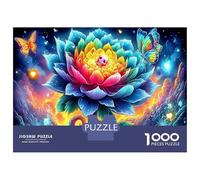 Rose Cosmique Puzzle Adulte 1000 Pièces, Impression Éclatante, Cadeau pour Femme 70x50cm/1000pcs