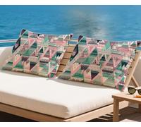 Rose Coussin Exterieur Impermeable Housse Coussin 40x70 cm Lot de 2 Géométrie Coussins Couvre automne Décoratives Taie Oreiller Lin Double Face à Motif Pour Taie d'oreiller pour Salon Canapé qq-1145