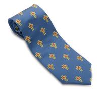 Rose Croix maçonnique en soie tissée Cravate