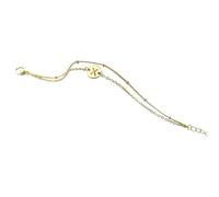 Rose De 8 Anneaux Her Gold Initial Bracelets For Girls Women Trendy Dainty Gold/Silver Plated Layered Beaded Initial Bracelet Disc Monogram Bracelets For Women Girls Bracelet (GD21, One Size)