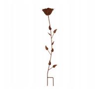 ROSE DEBOUT FLEUR METAL CORTEN DÉCORATION JARDIN