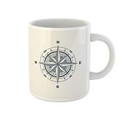Rose Des Vents Polaris, Coordonnées Polaires, Cap Vers L'Est Tasse À Café Unique Tasse À Thé Drôle Mug Idée Cadeau Pour Bureau Collègue Noël 330Ml