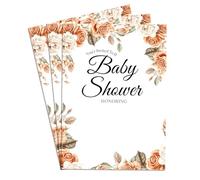 Rose Design Join US For A Baby Shower Party Lot de 25 cartes d'invitation 12,7 x 17,8 cm