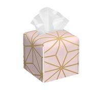 Rose doré métallisé Astral,Porte-boîte à mouchoirs, Couvercle de boîte à mouchoirs, Distributeur de mouchoirs