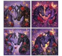 Rose du cheval Diamond Painting DIY 5D Diamond Peinture Kits 25x25cm l-520