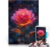 Rose éclatante Puzzles de 1000 pièces pour Adolescents Jouet éducatif d'apprentissage Collection d'artistes, Beaux-Arts 38x26cm