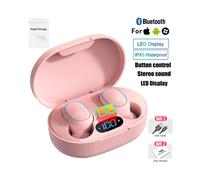 (Rose) Écouteurs sans fil Bluetooth Mini Pods E7S TWS pour iPhone, Xiaomi, Huawei et Samsung, compatibles