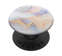 Rose effet marbre avec couleurs violettes et dorées PopSockets PopGrip Adhésif