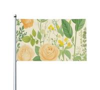 Rose Élégante Drapeaux Solide Drapeau Résistant Aux Intempéries Bannière Pour Bar Intérieur Balcon Porche 90X150Cm