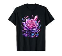 Rose en Cristal enchantée : Magie Florale Fantastique T-Shirt