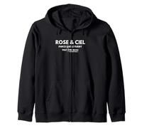 Rose et Ciel Parce Que Le Rugby Peut être Beau Sweat à Capuche