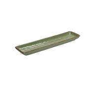 Rose Et Tulipes Plateau Rectangulaire Ligne Concerto Vert Olive 32X8 CM