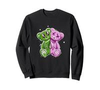 Rose et vert Stay On My Good Side Graphique vert et rose Sweatshirt