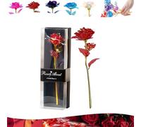 Rose éternelle éternelle 24 carats - Rose galaxie - Cadeau de Saint-Valentin, d'anniversaire, de Noël