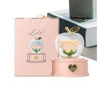 Rose éternelle éternelle, romantique, véritable bourgeon stabilisé | Rose rouge infini dans un tiroir romantique éternel pour anniversaire, Saint Valentin, fête des mères, Noël, maman, épouse